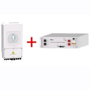 Комплект Гібридний інвертор Deye SUN-6K-SG03LP1-EU та акумулятор Deye SE-G5.1Pro-B